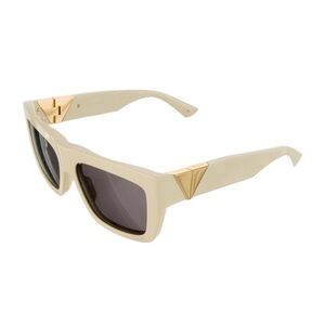 Bottega Cream and Gold Sunglasses